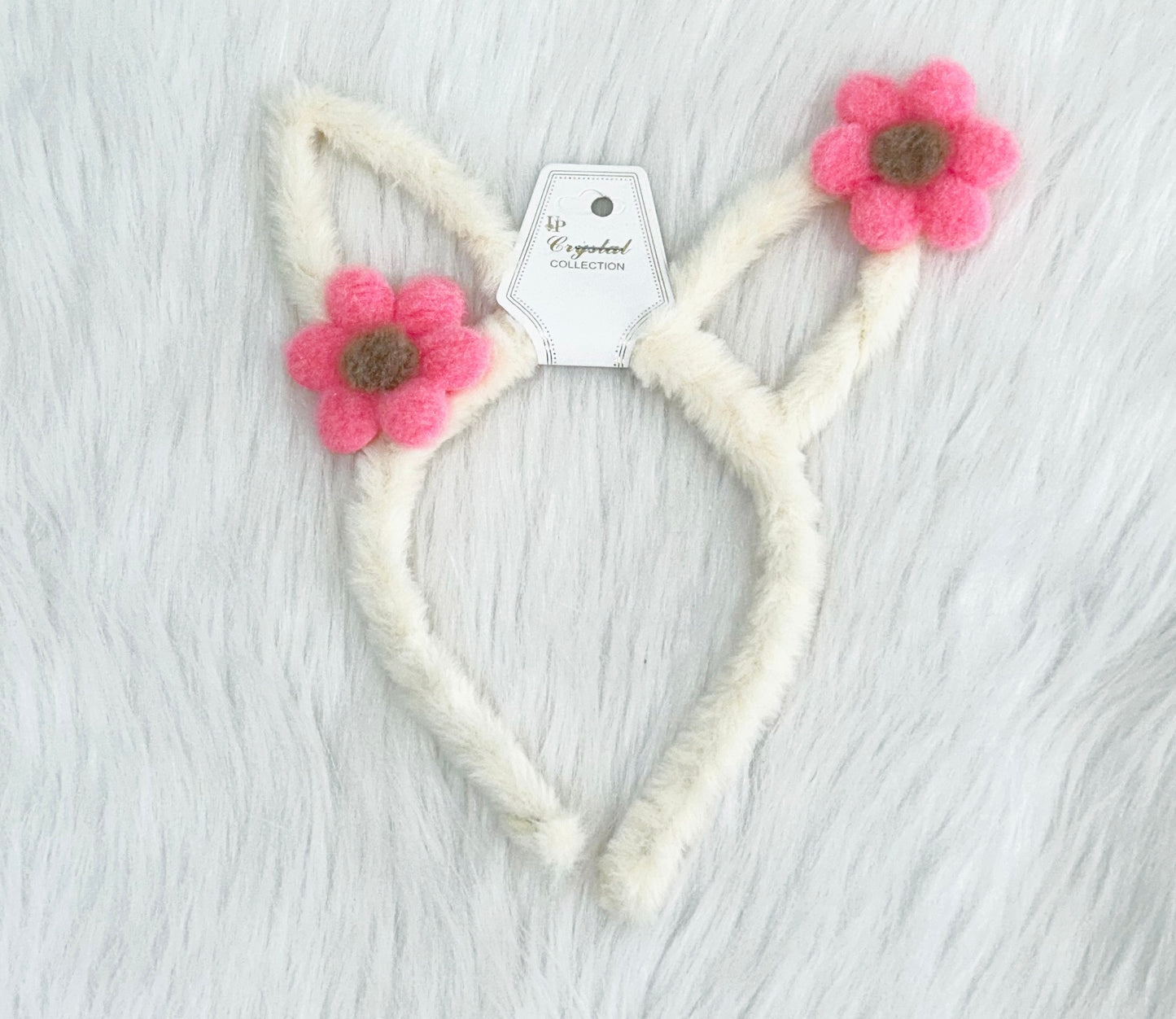 Fuzzy Bunny Ear Headband