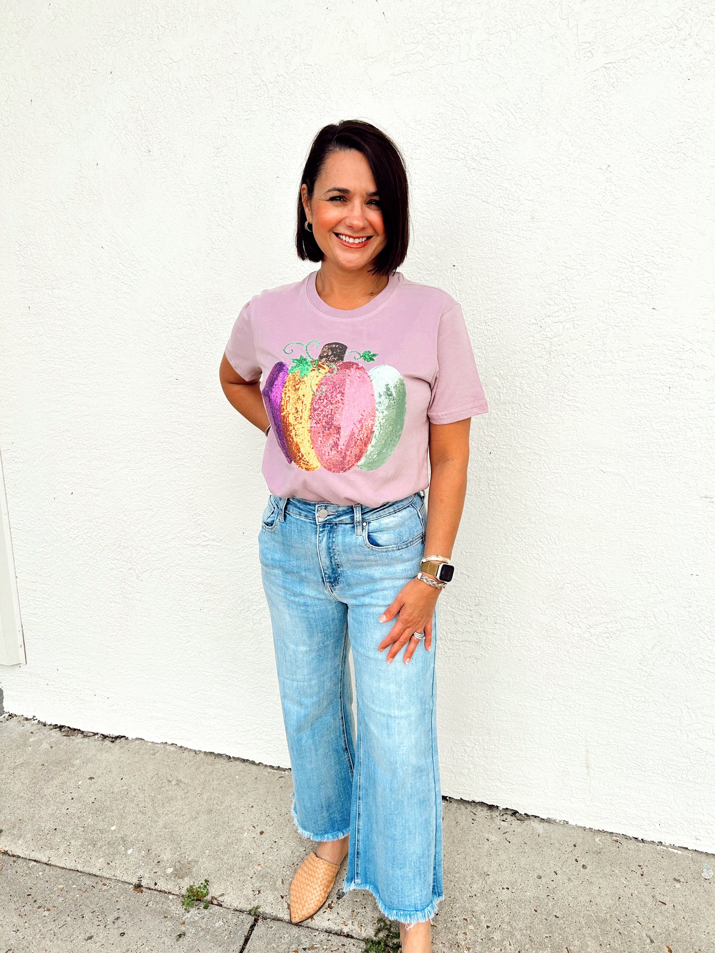 Glitzy Pumpkin Tee