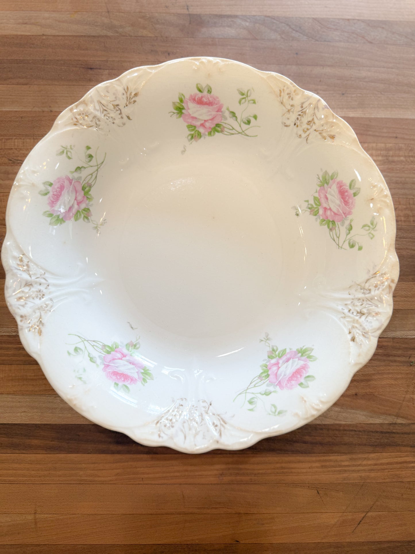 Amelia’s Golden Bloom Serving Bowl