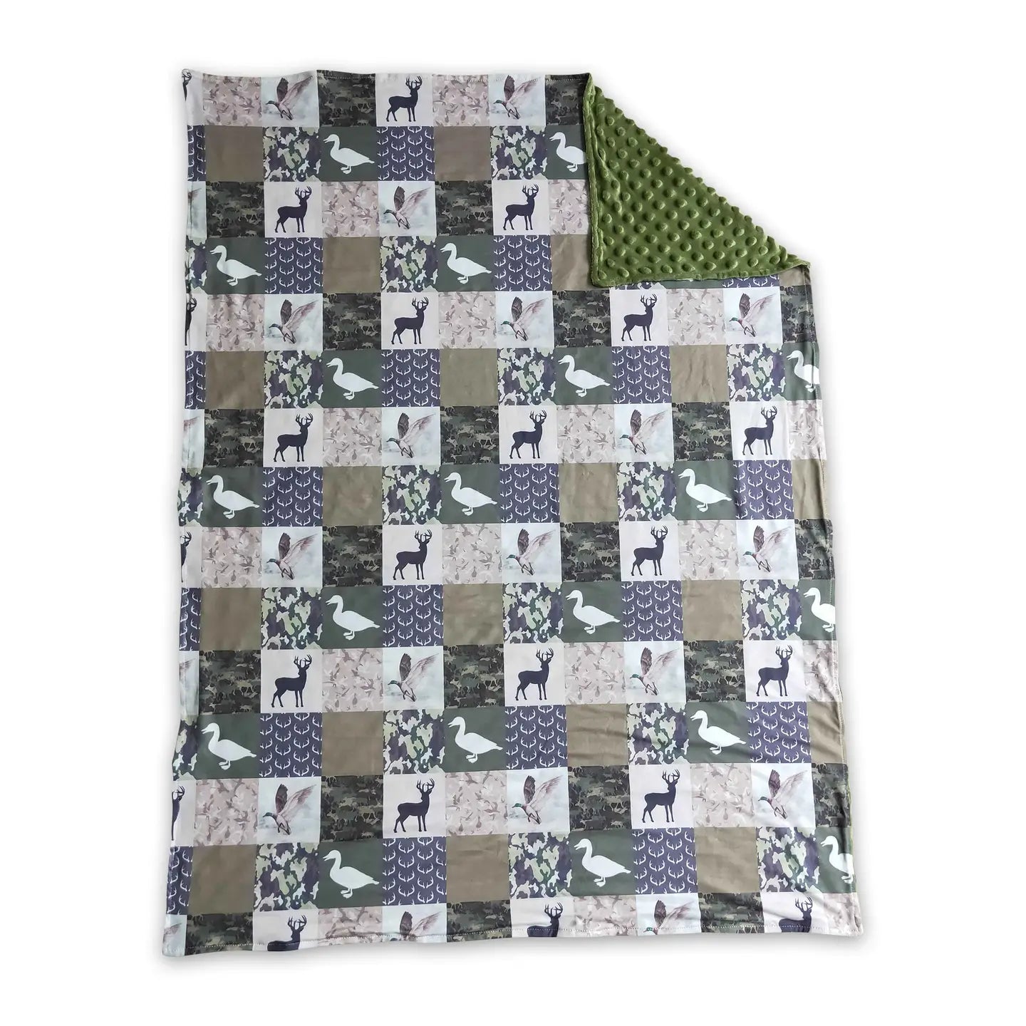 Duck/Deer Camo Patchwork Baby Blanket