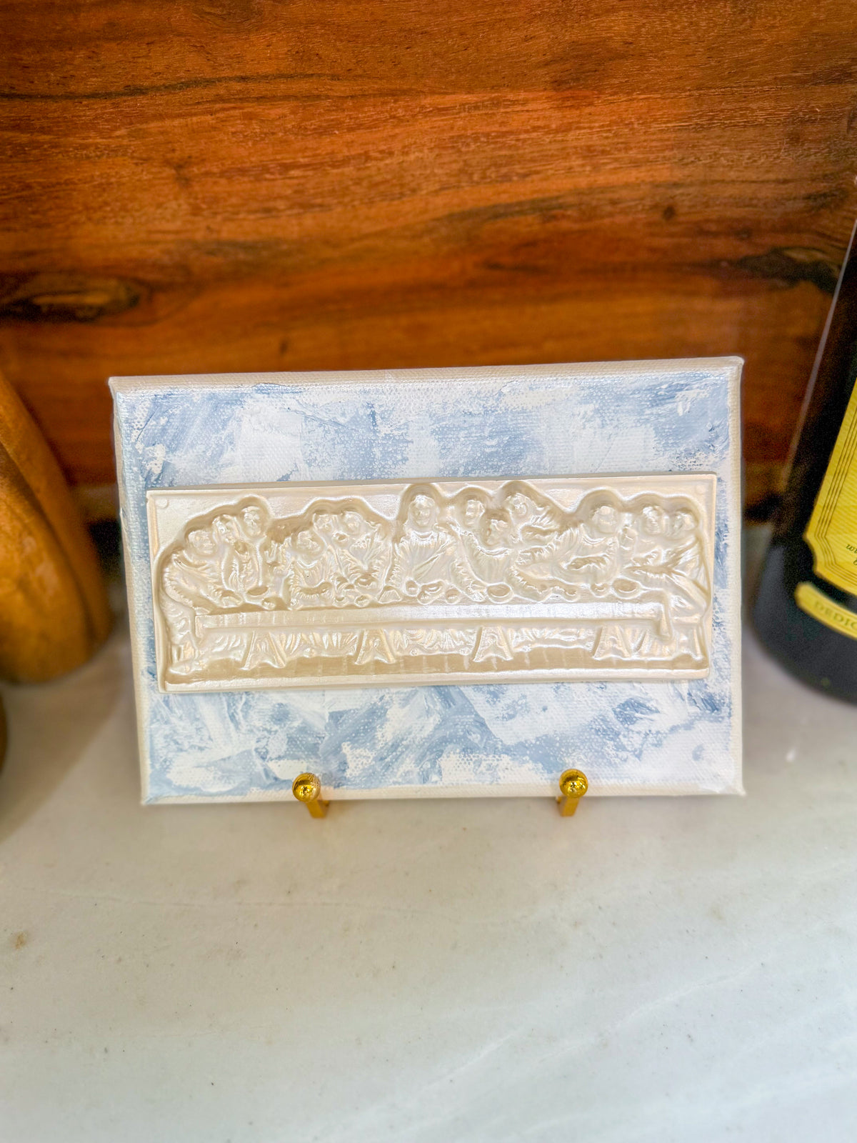 Gathered in His Name- Last Super on 5x7 Dark Blue Canvas