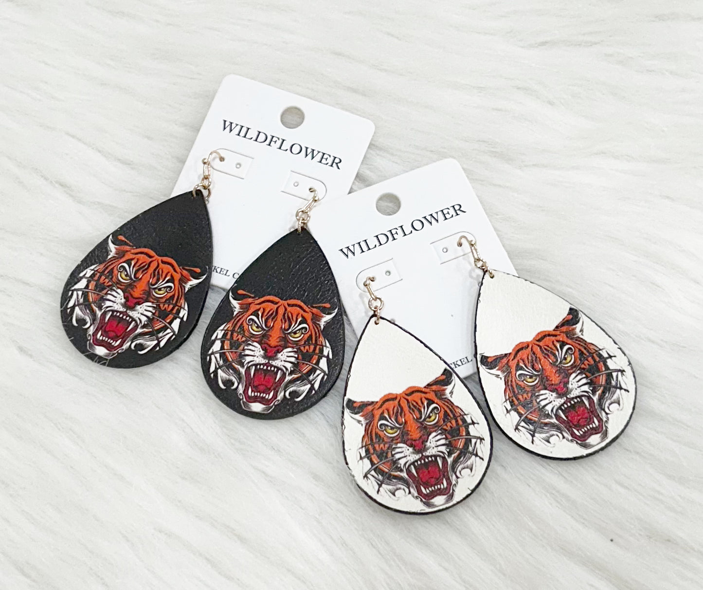Leather Tiger Face