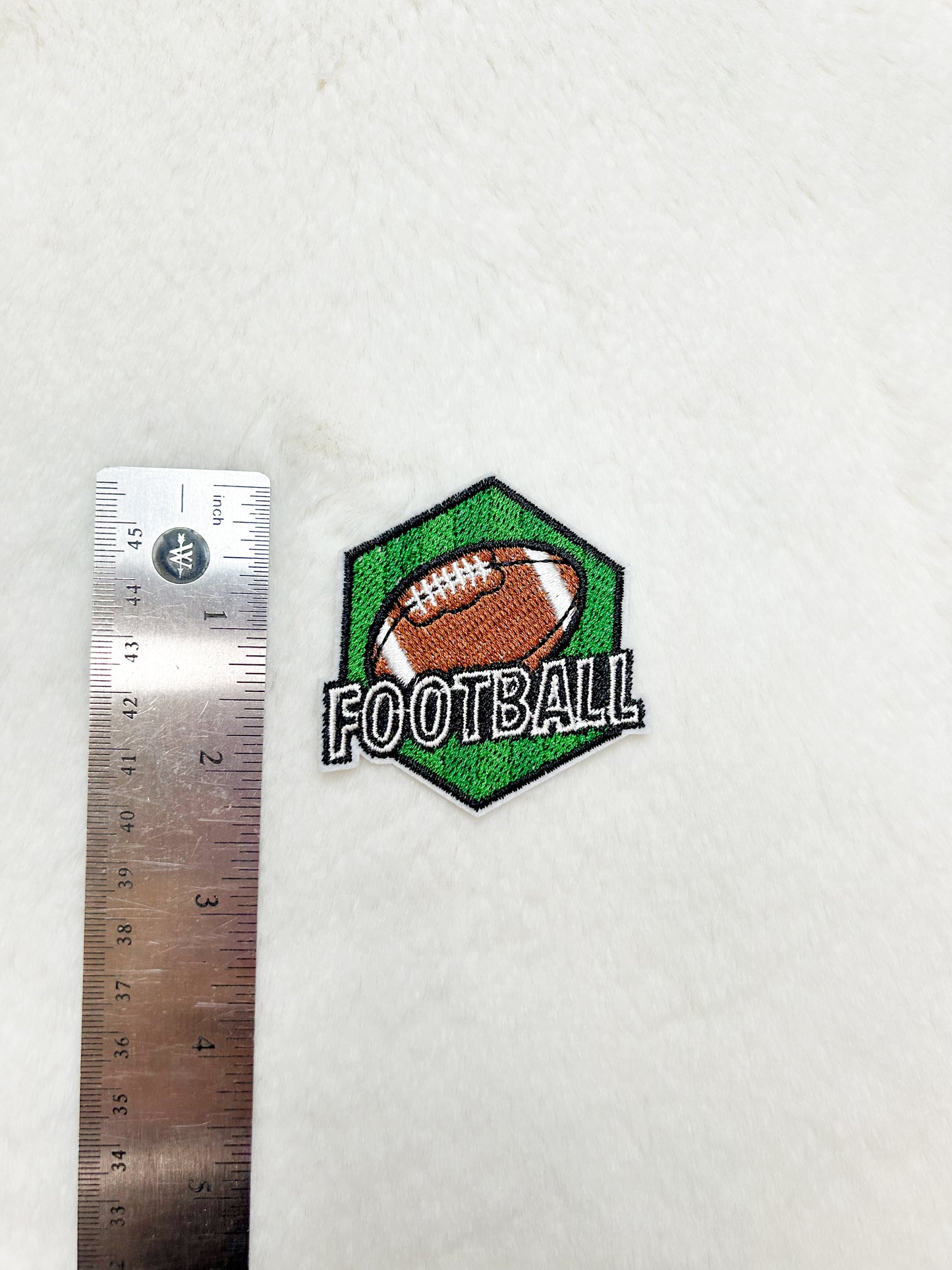 Patch-Mini Football Patch with Green and Brown