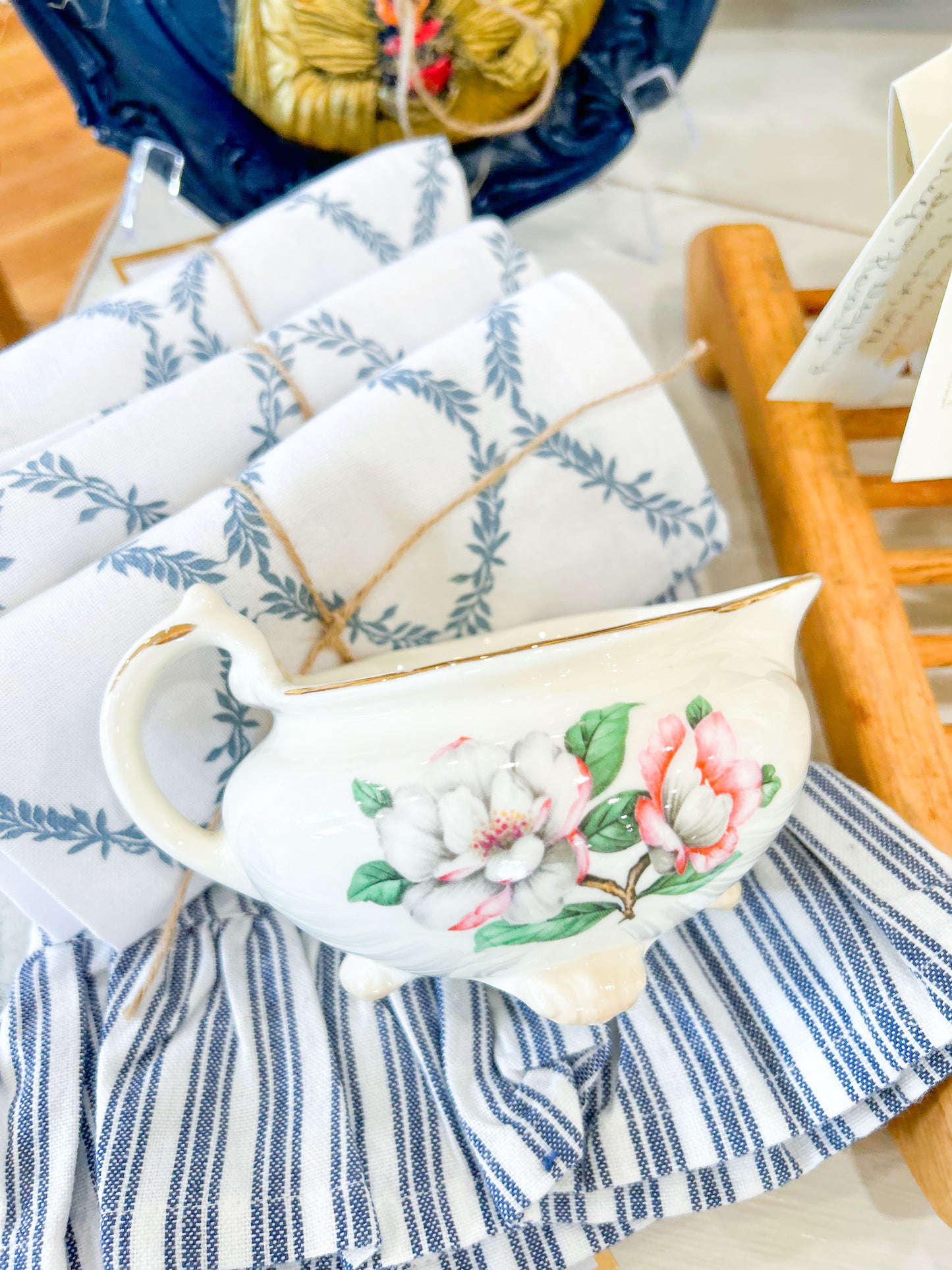 Heirloom Floral Teacup Dish
