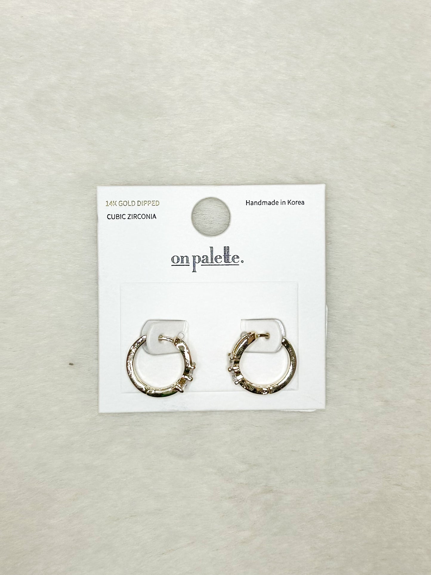 Gold Huggie Hoops with Mini Gold Bow