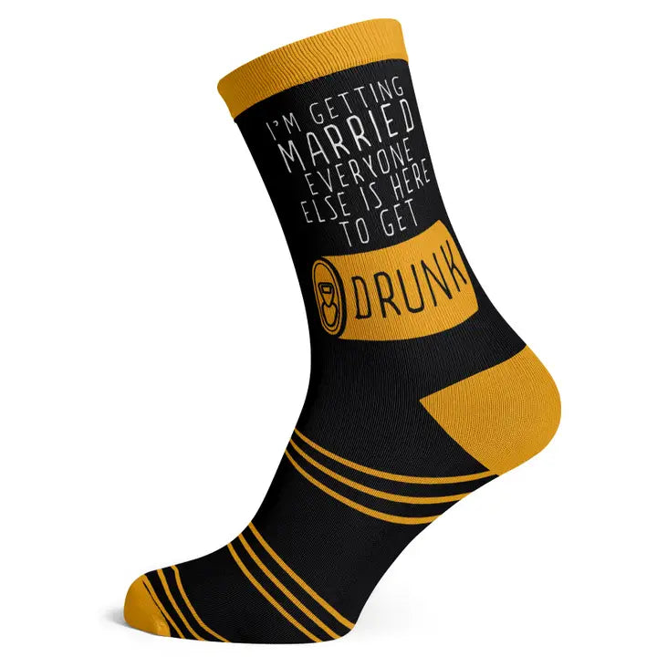 Bridal Everyone Else Here To Get Drunk Socks