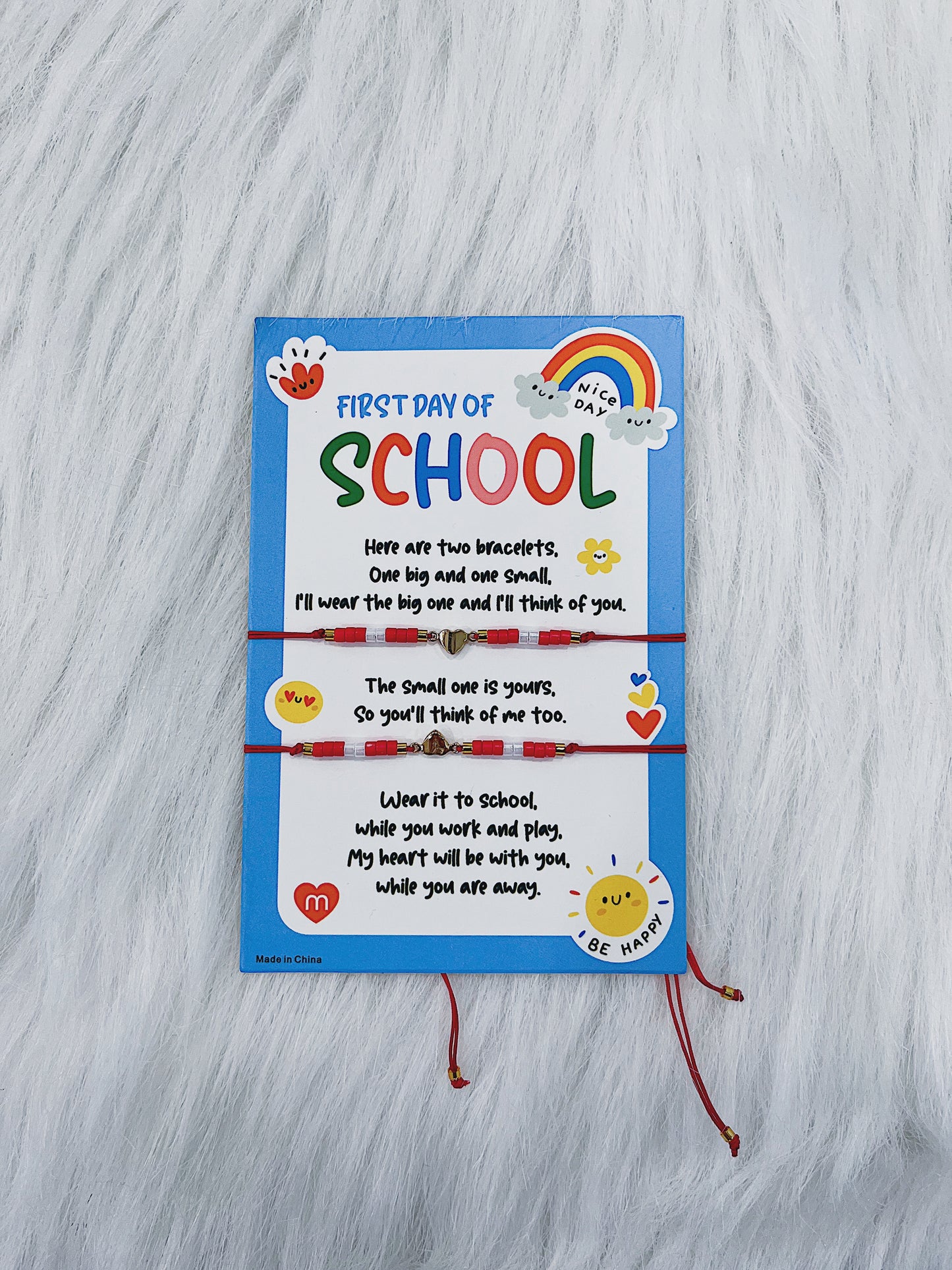 Best Friend First Day Of School Bracelet