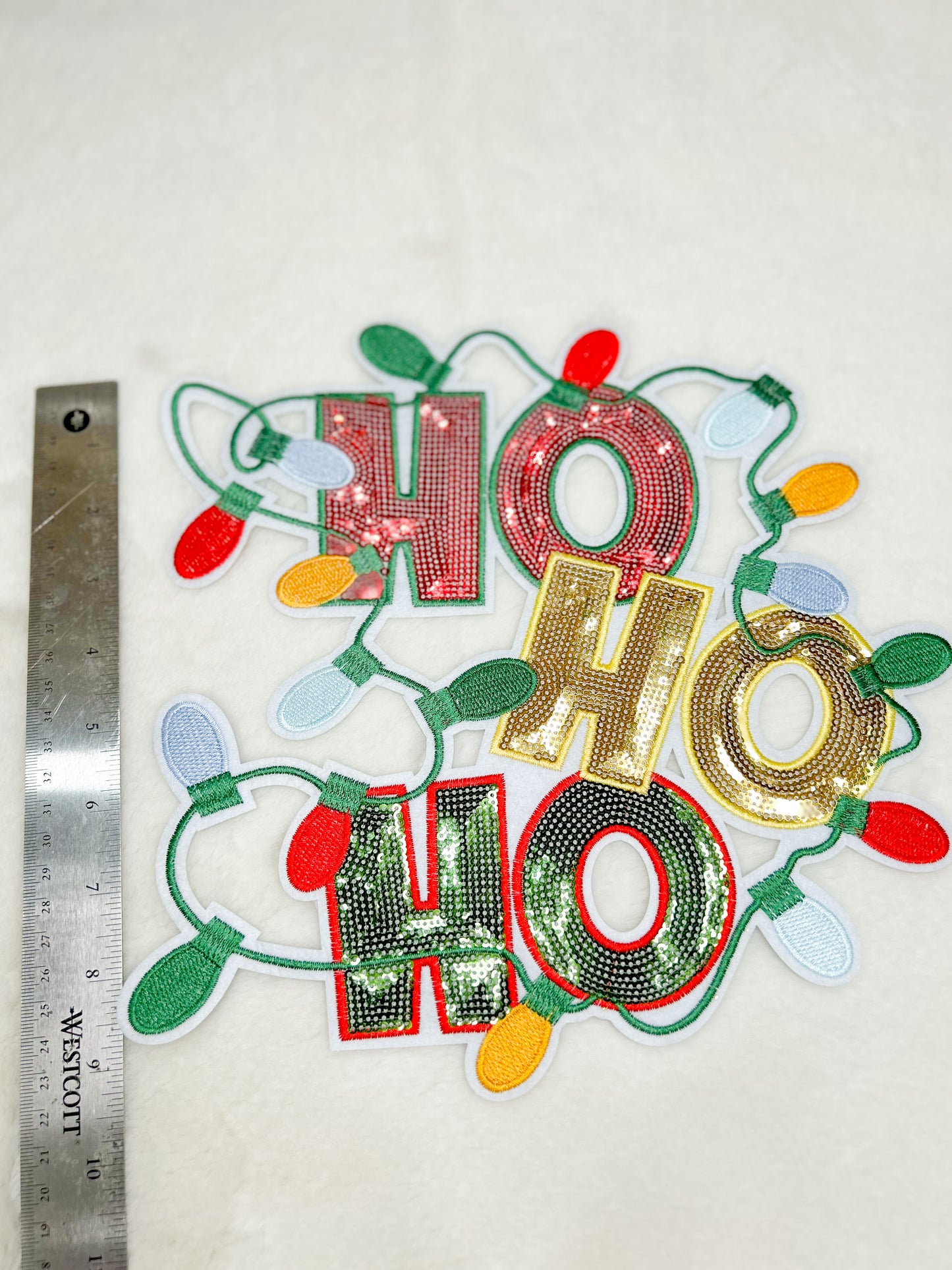 Patch-HoHoHo With Lights