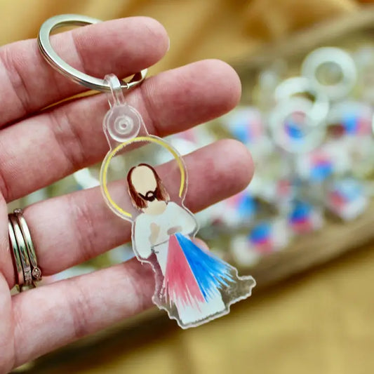 Emily S. Pitre Divine Mercy Keychain