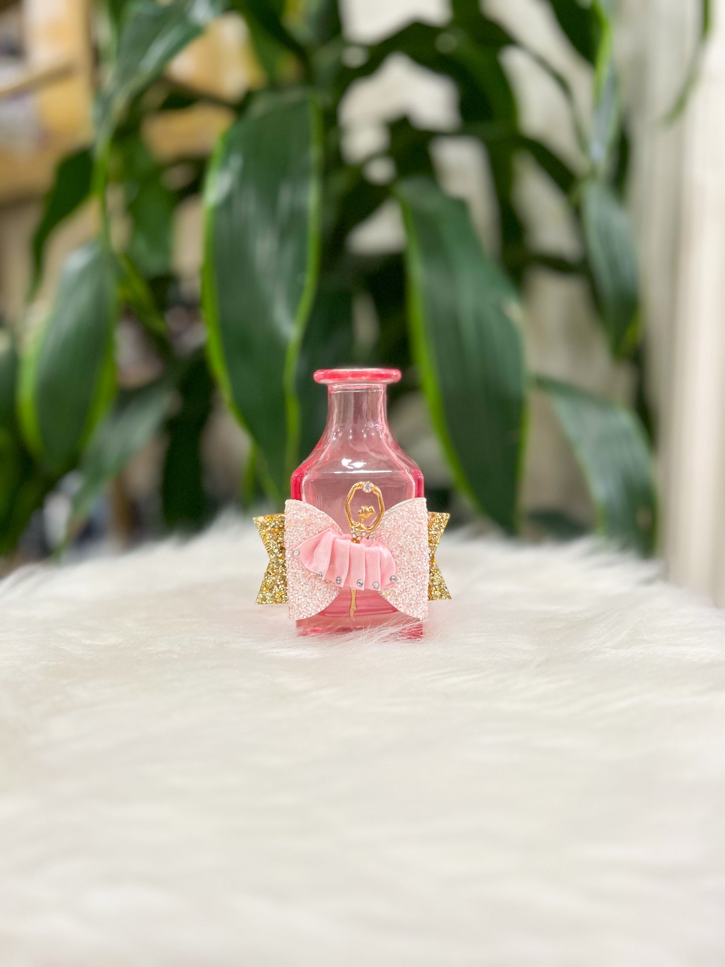 Pink Ballerina Bow Bud Vase