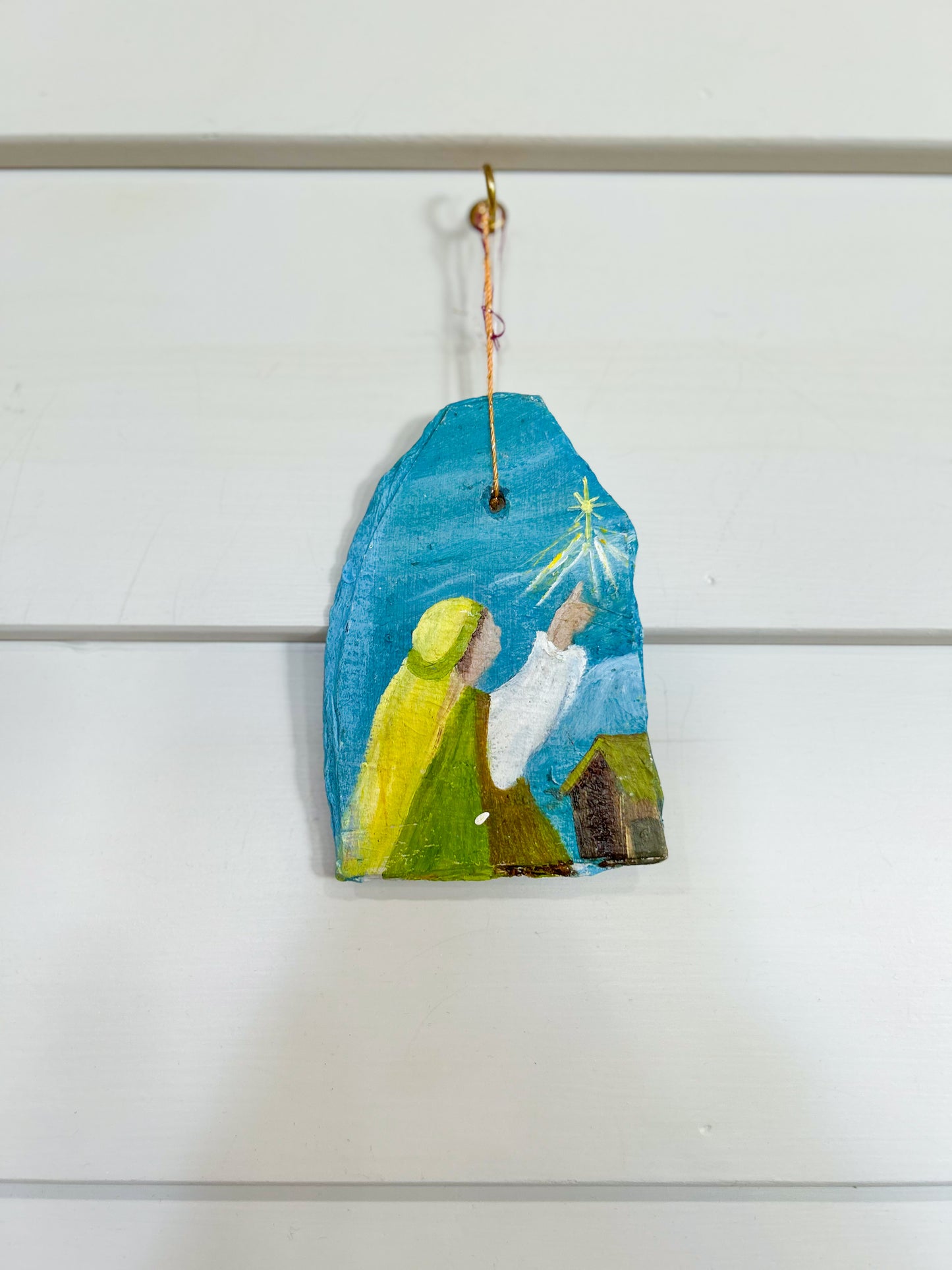 Star Above the Cypress- Cajun Stone Christmas Ornament
