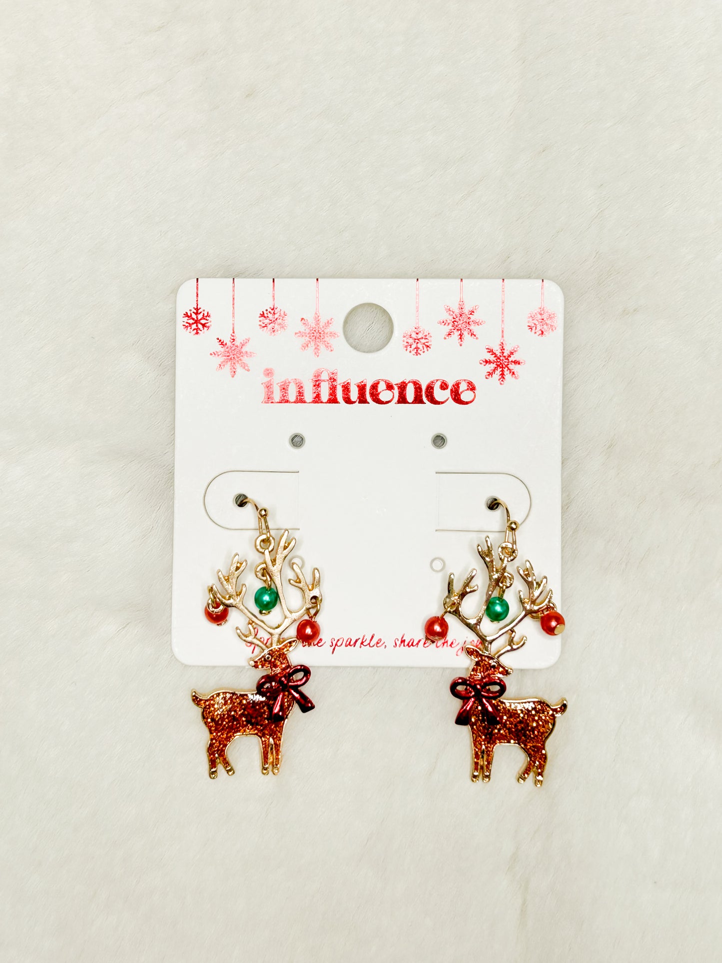 Magical Antlers Reindeer Christmas Earrings