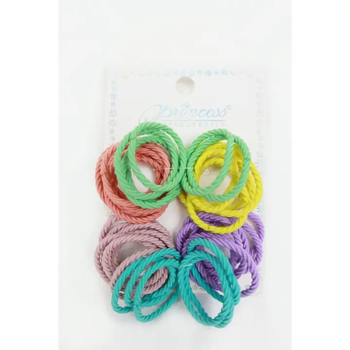 Assorted Color Elastic Hair Ties