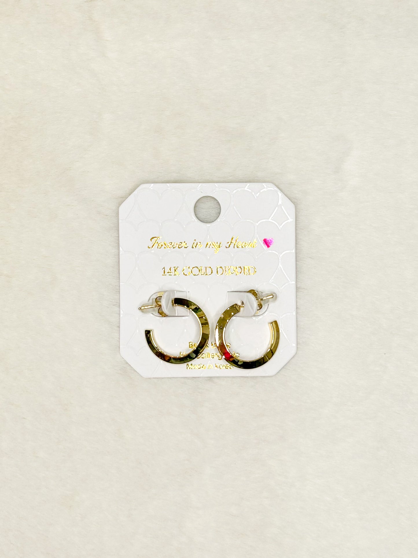 Dior Simple Gold Hoops