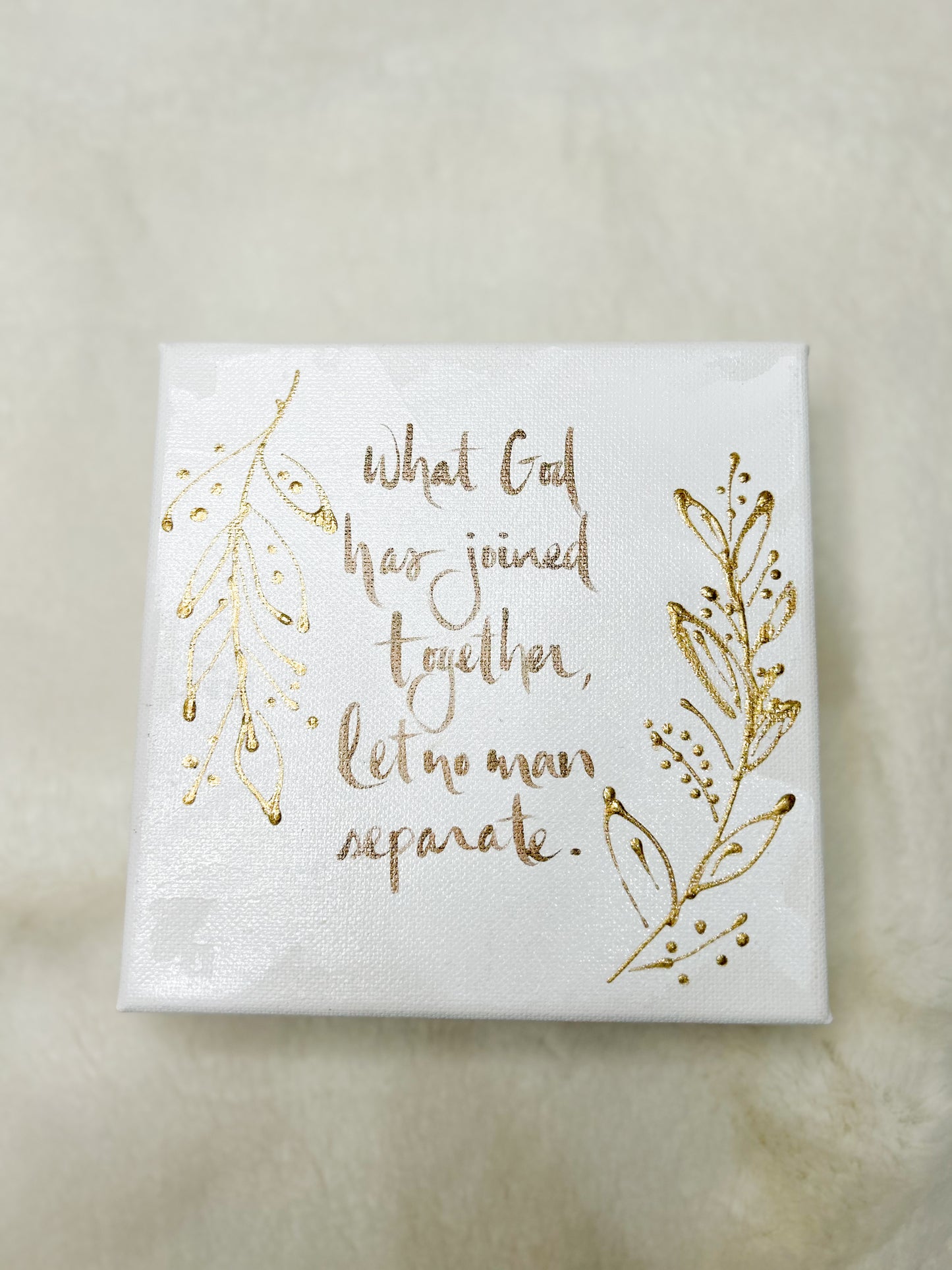 Gospel News 6X6 What God has Joined Together Canvas Art