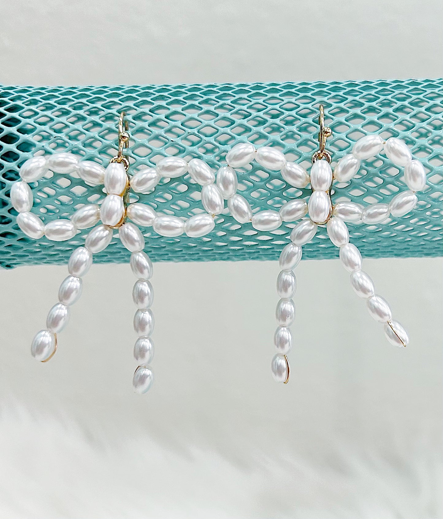 Juliet Pearl Bow Earrings