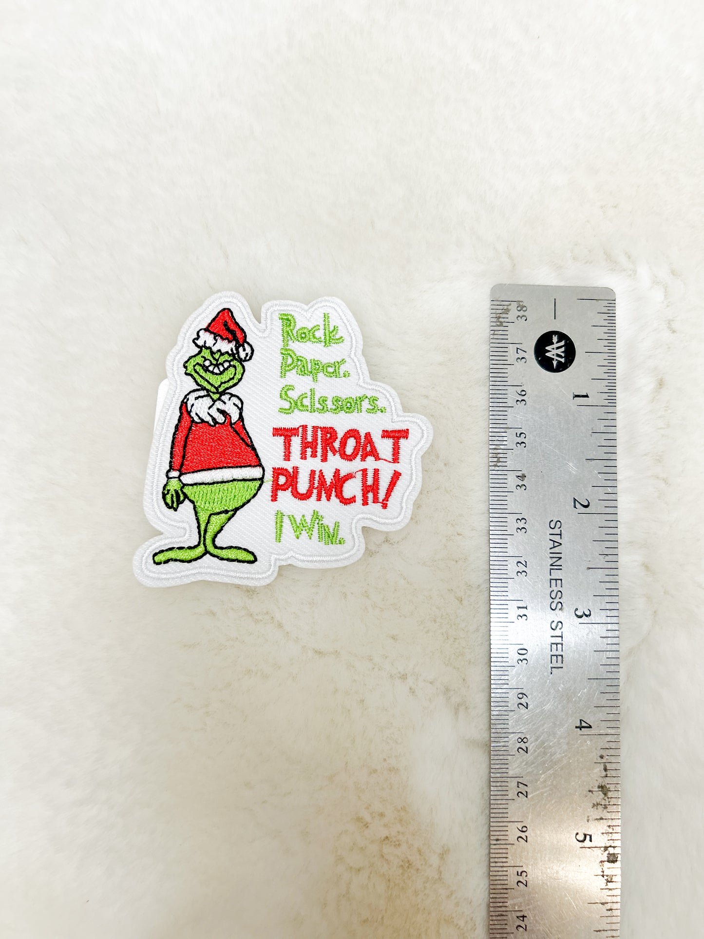 Patch-Grinch Rock, Paper, Scissors, Throat Punch