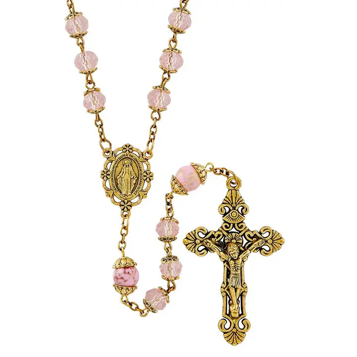 Picasso Rosary- Pink