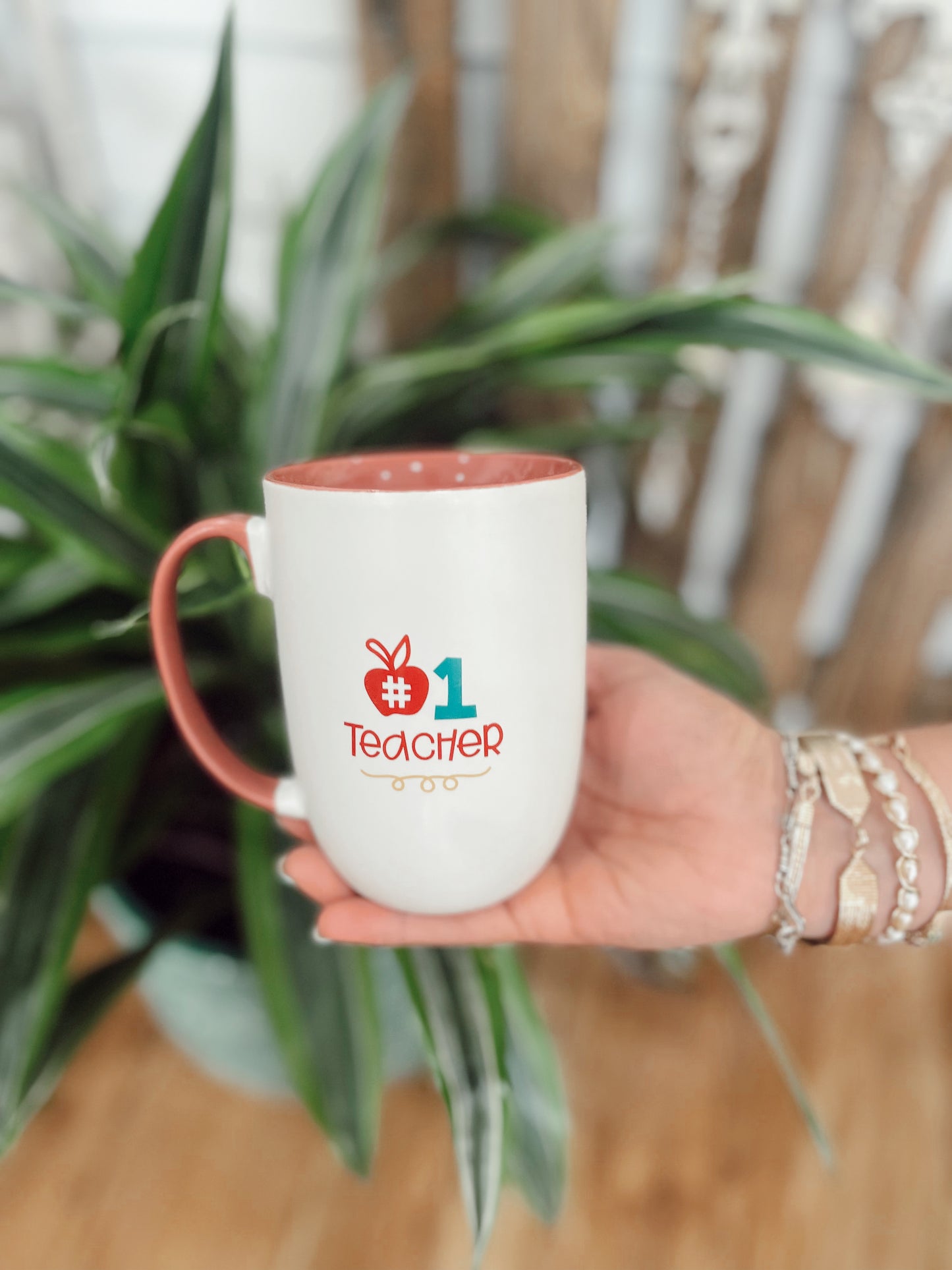 Big Heart Teacher Mug