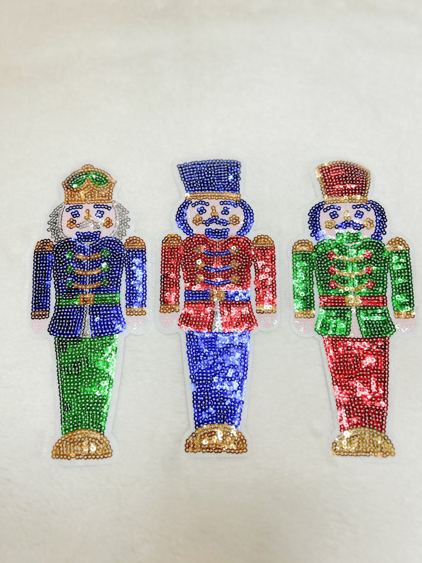 Patch-Small Sequin Nutcracker