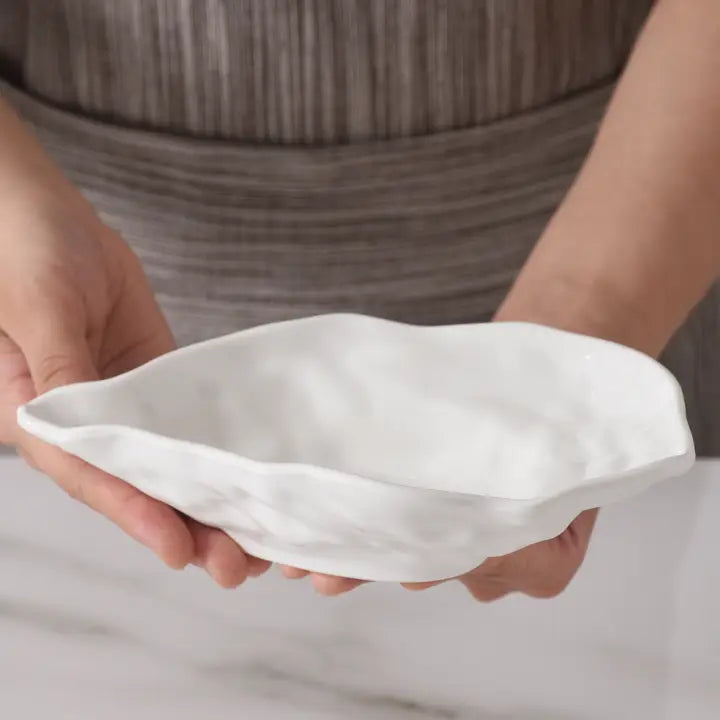 Small Oyster All White Bowl