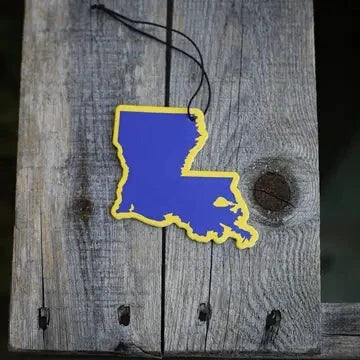 Louisiana Purple and Gold Air Freshener