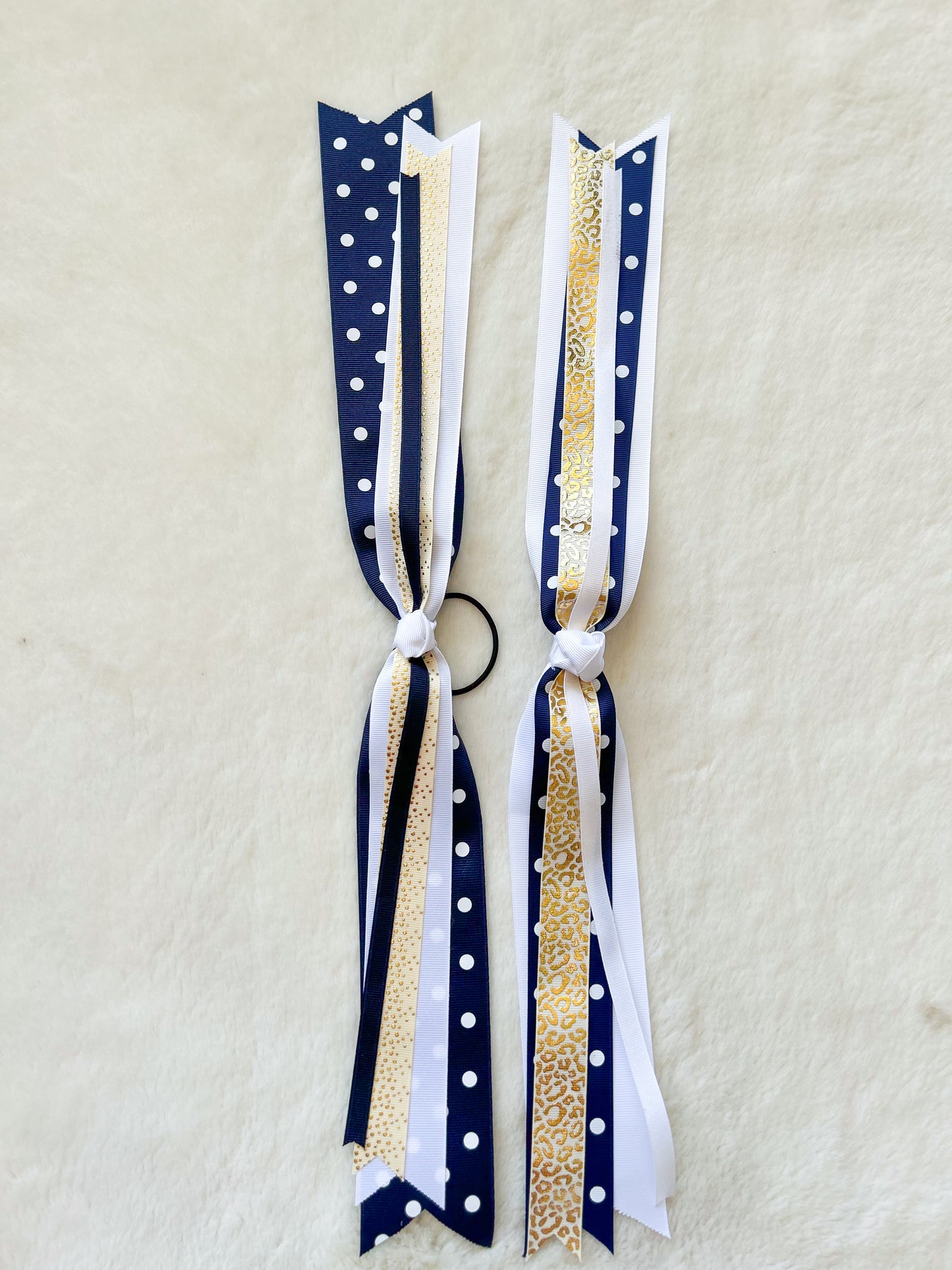Sideline Spirit Navy/Gold/White Streamer