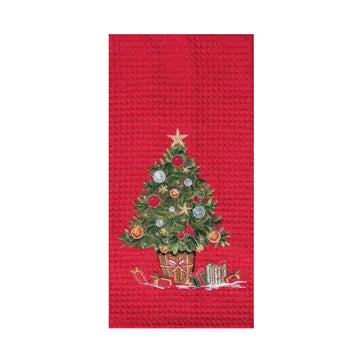 Christmas Tree Red Kitchen Towel