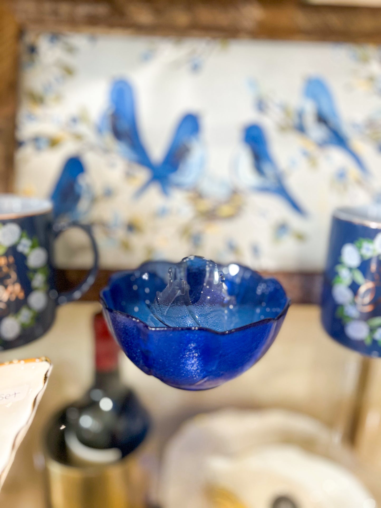 Sapphire Scallop Bowl