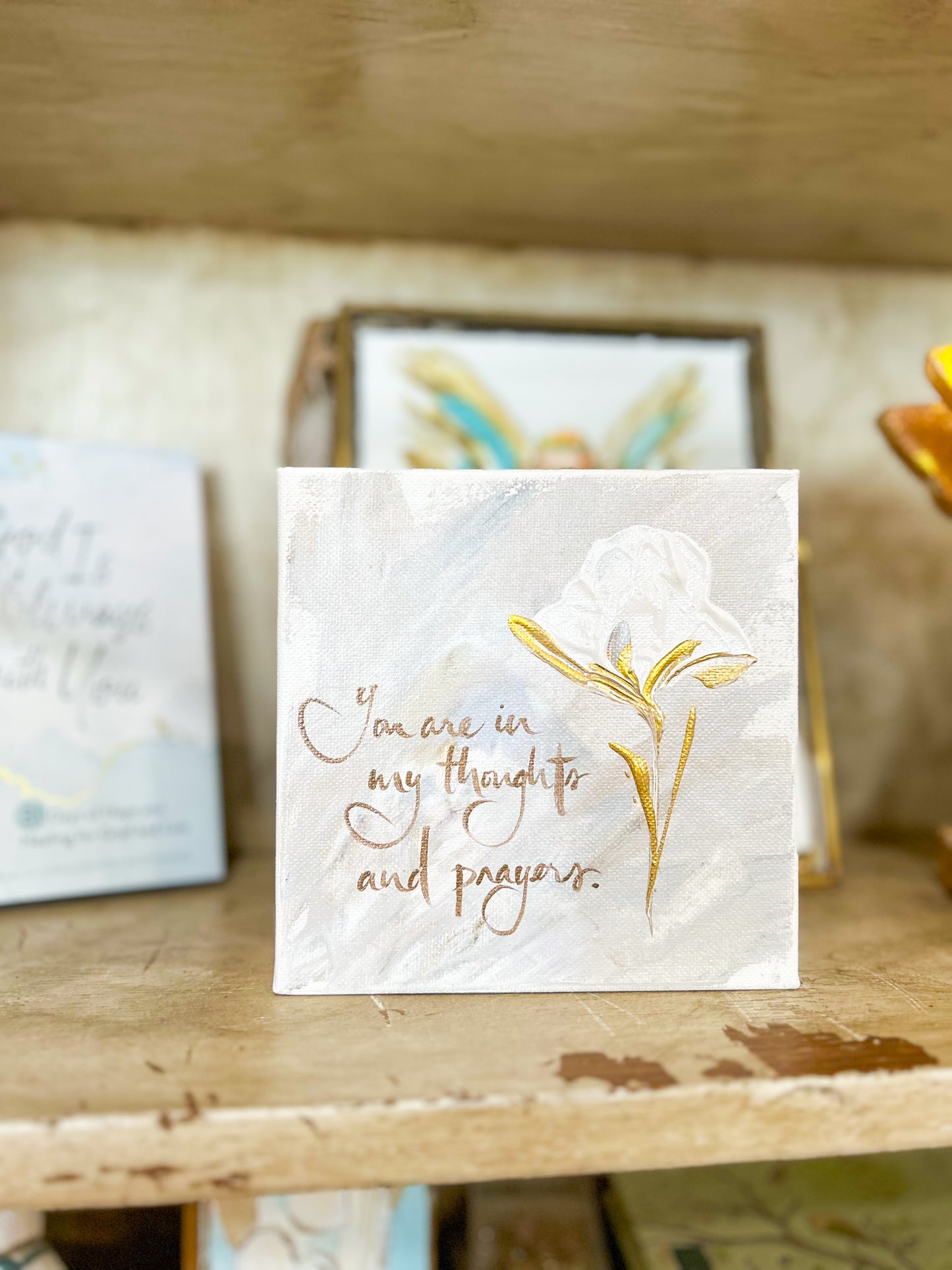 Gospel News 6X6 You are In My Thoughts and Prayers Canvas Art