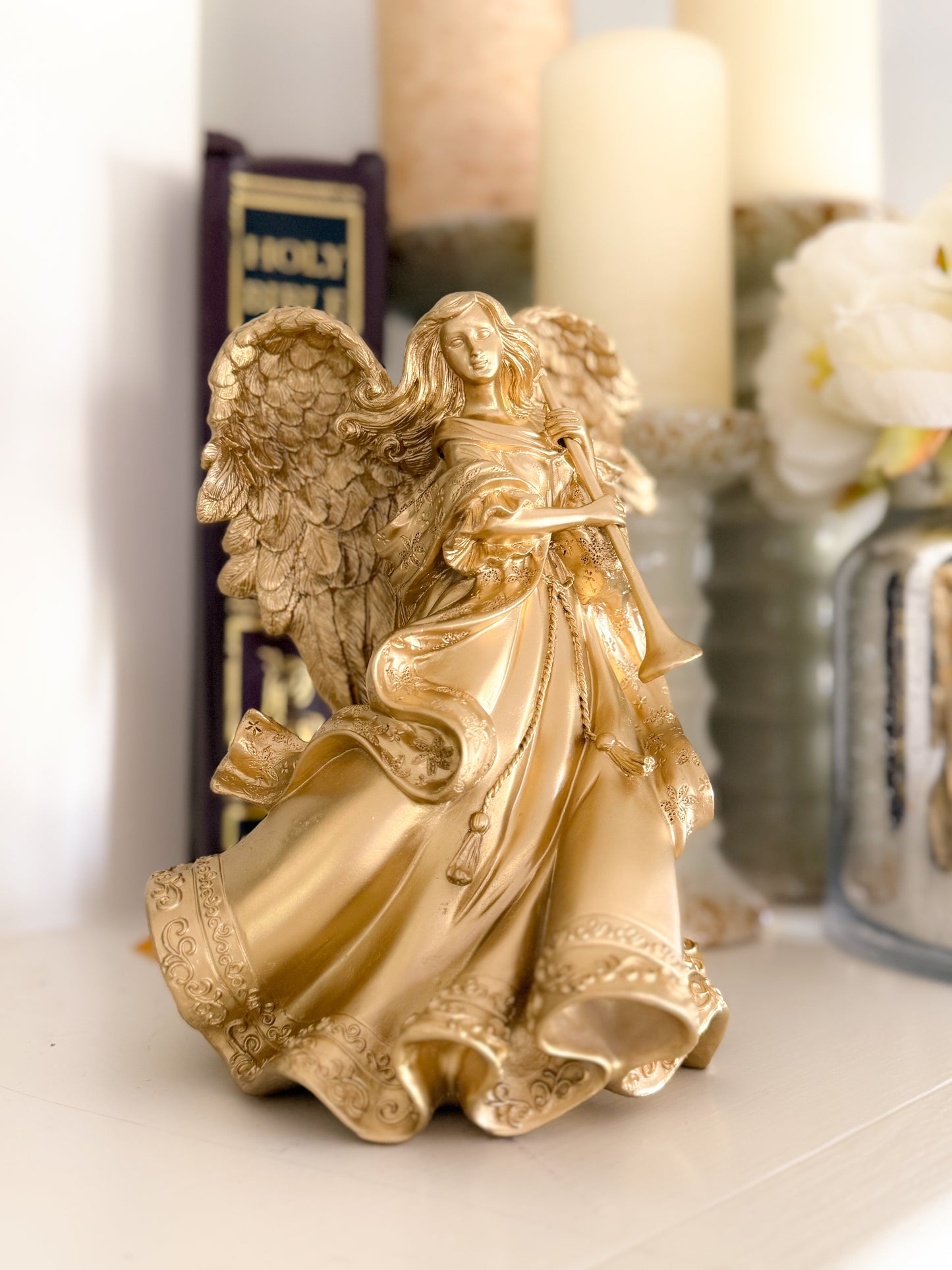 Angelica Golden Angel Acrylic Statue