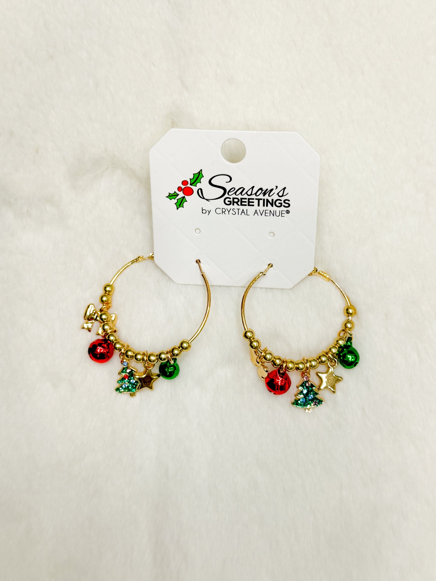 Jingle Jangle Christmas Hoop Earrings