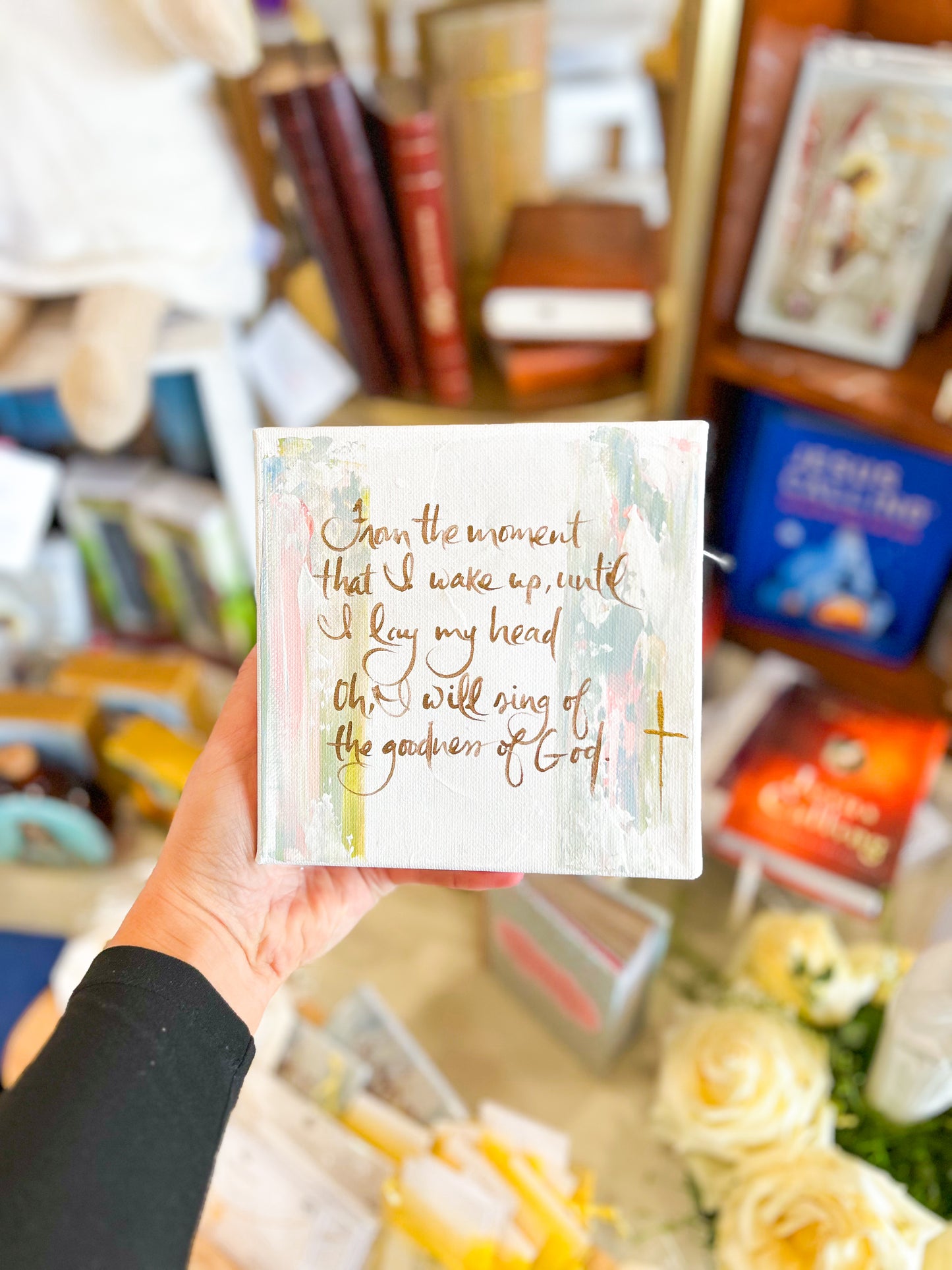 6x6 From the Moment Pink and Blue Pastel Background