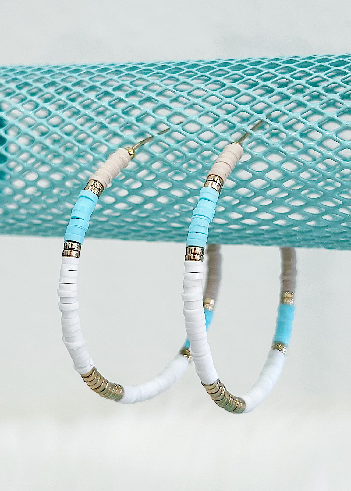 Boho Beaded Hoops