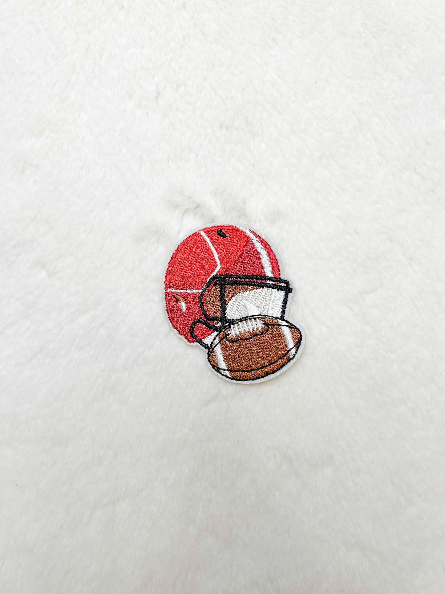 Patch- Red Football Helmet