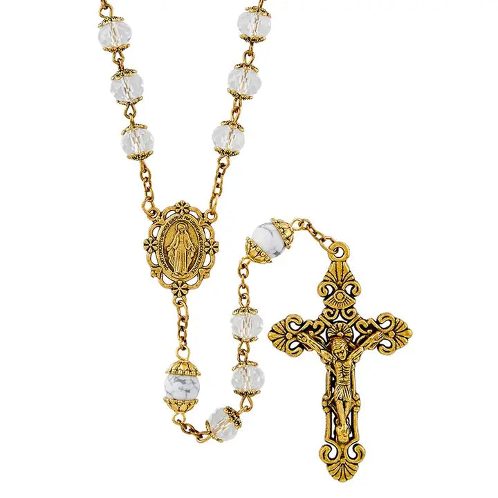 Picasso Rosary- Crystal