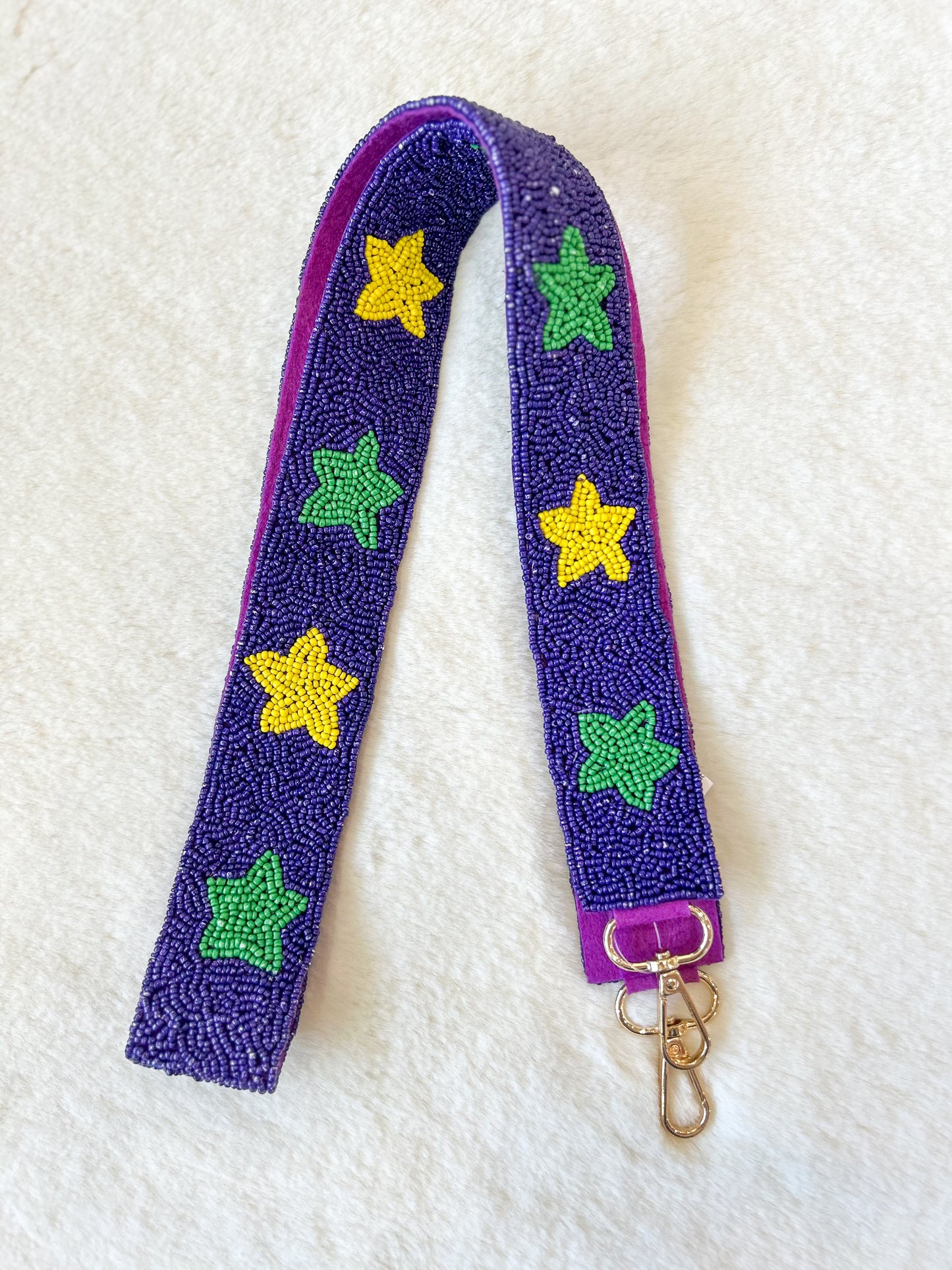 Mardi Gras Parade Ready Beaded Strap