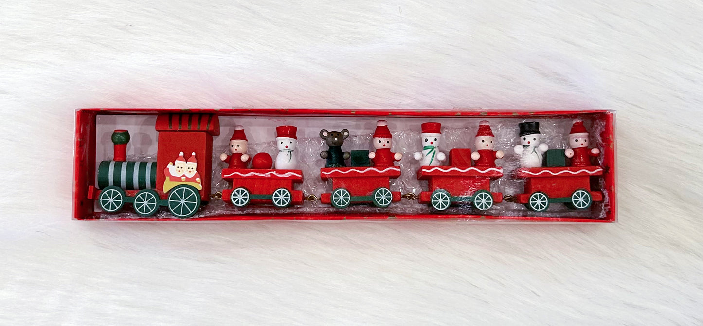 Wooden Christmas Train