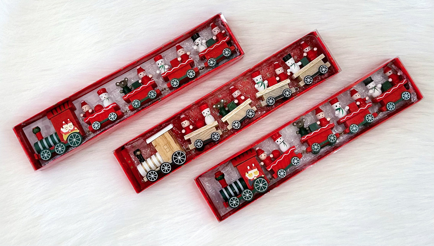 Wooden Christmas Train