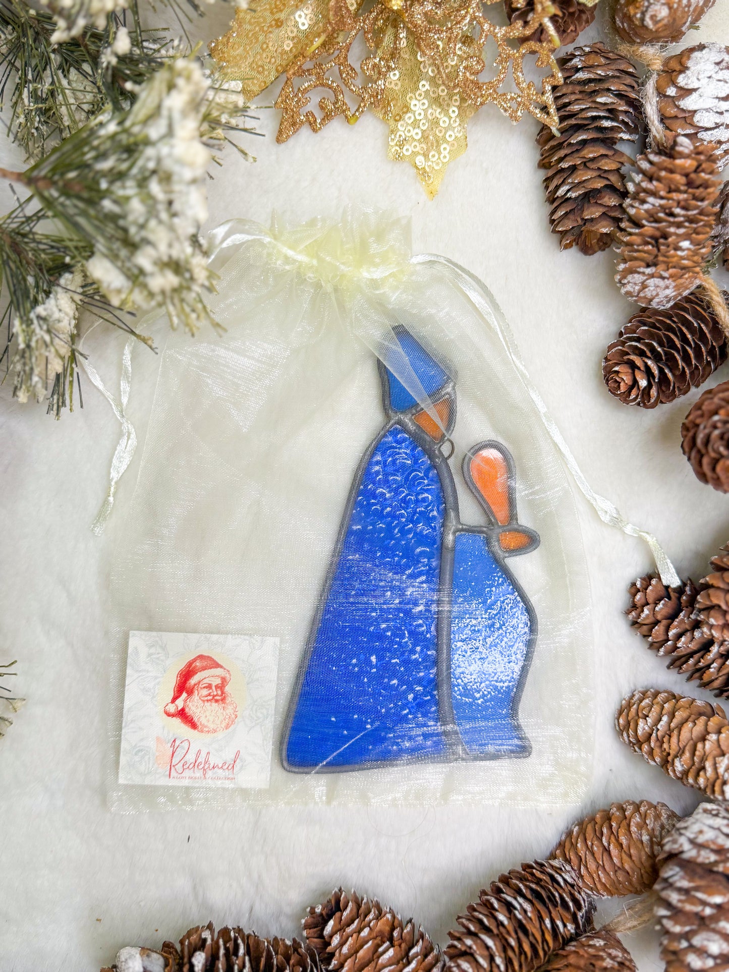 Stained Glass Wise Man Ornament
