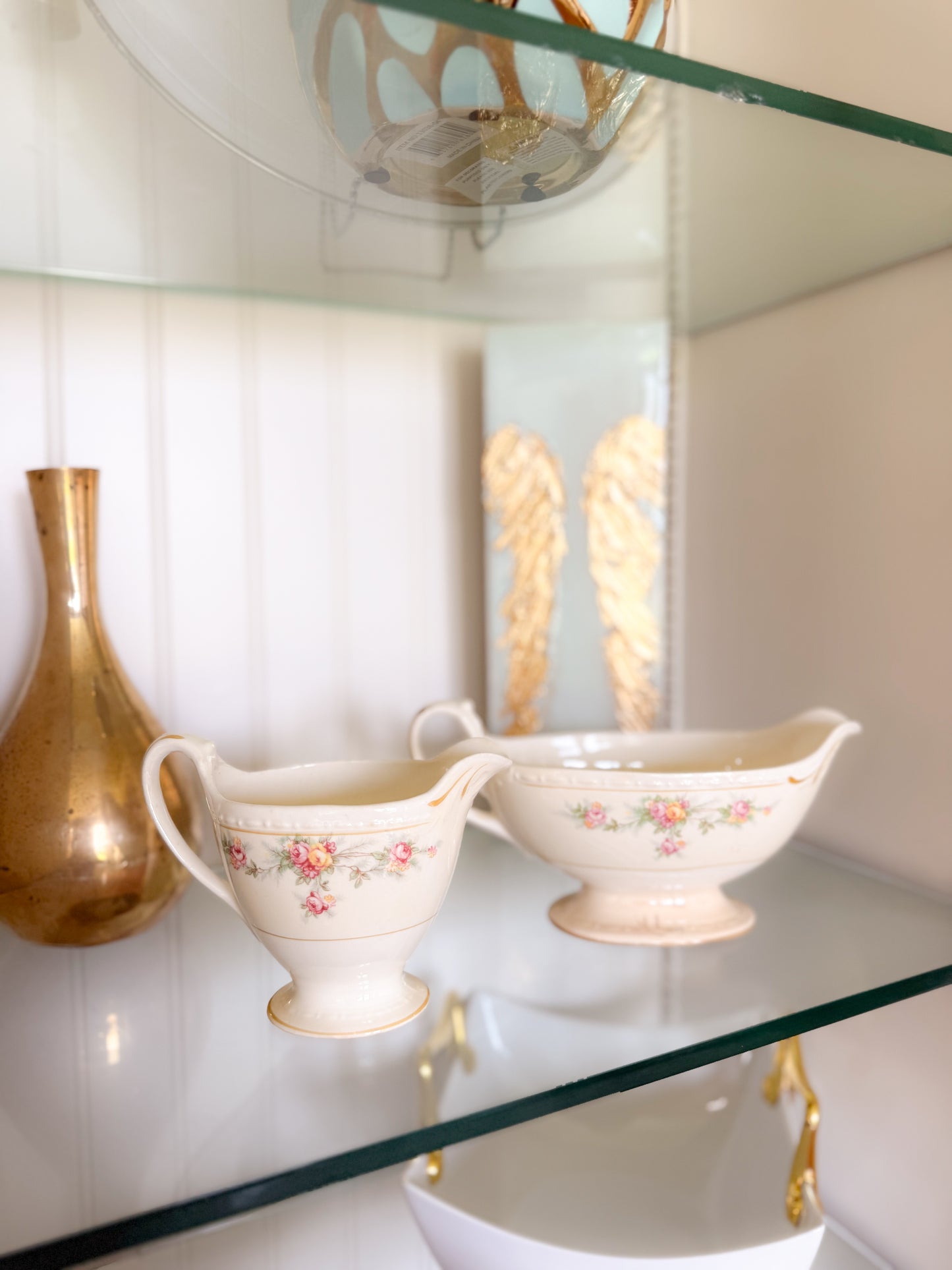 Homer Laughlin Floral Gravy Bowl