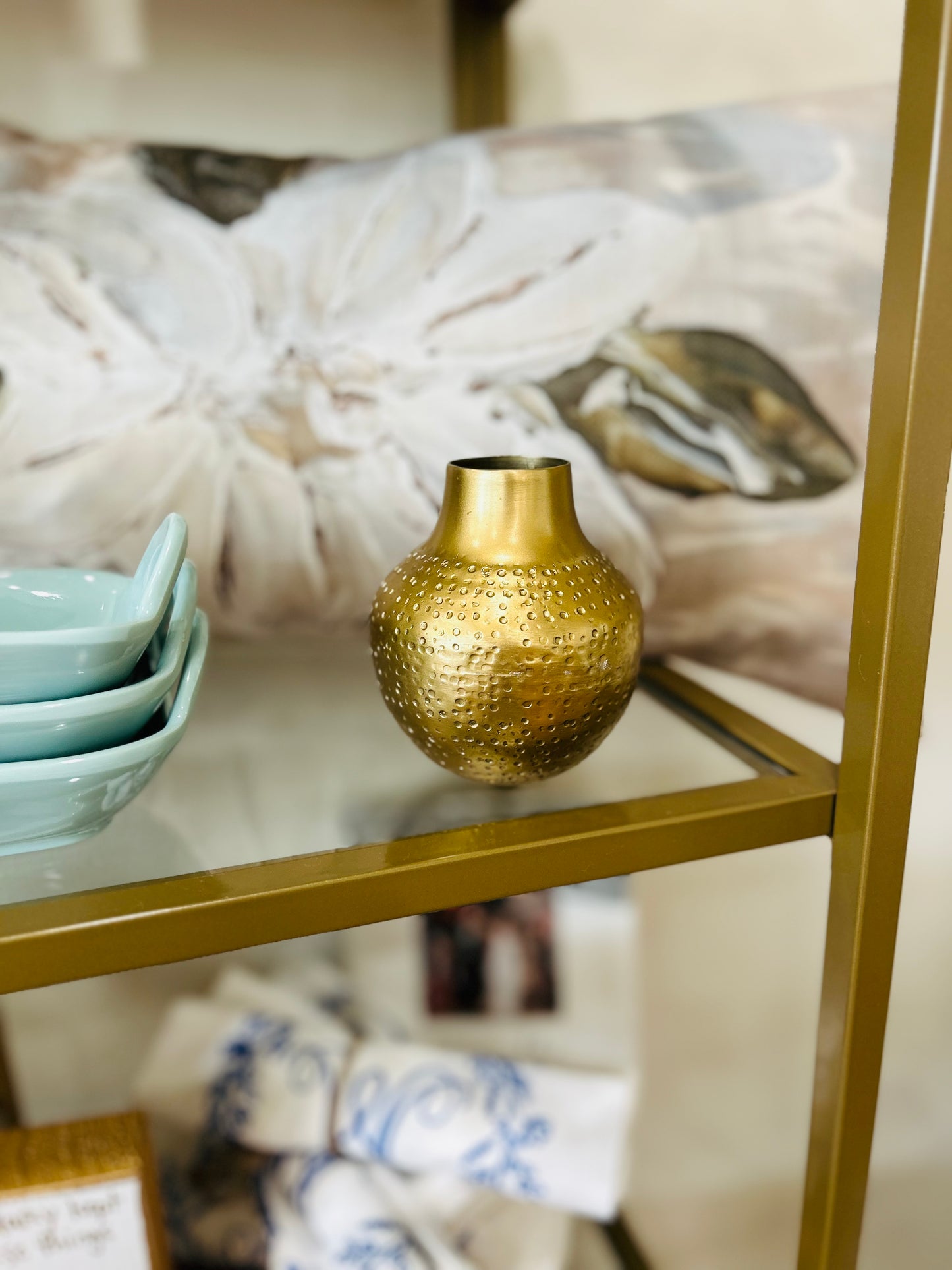 Hammered Aluminum Vases