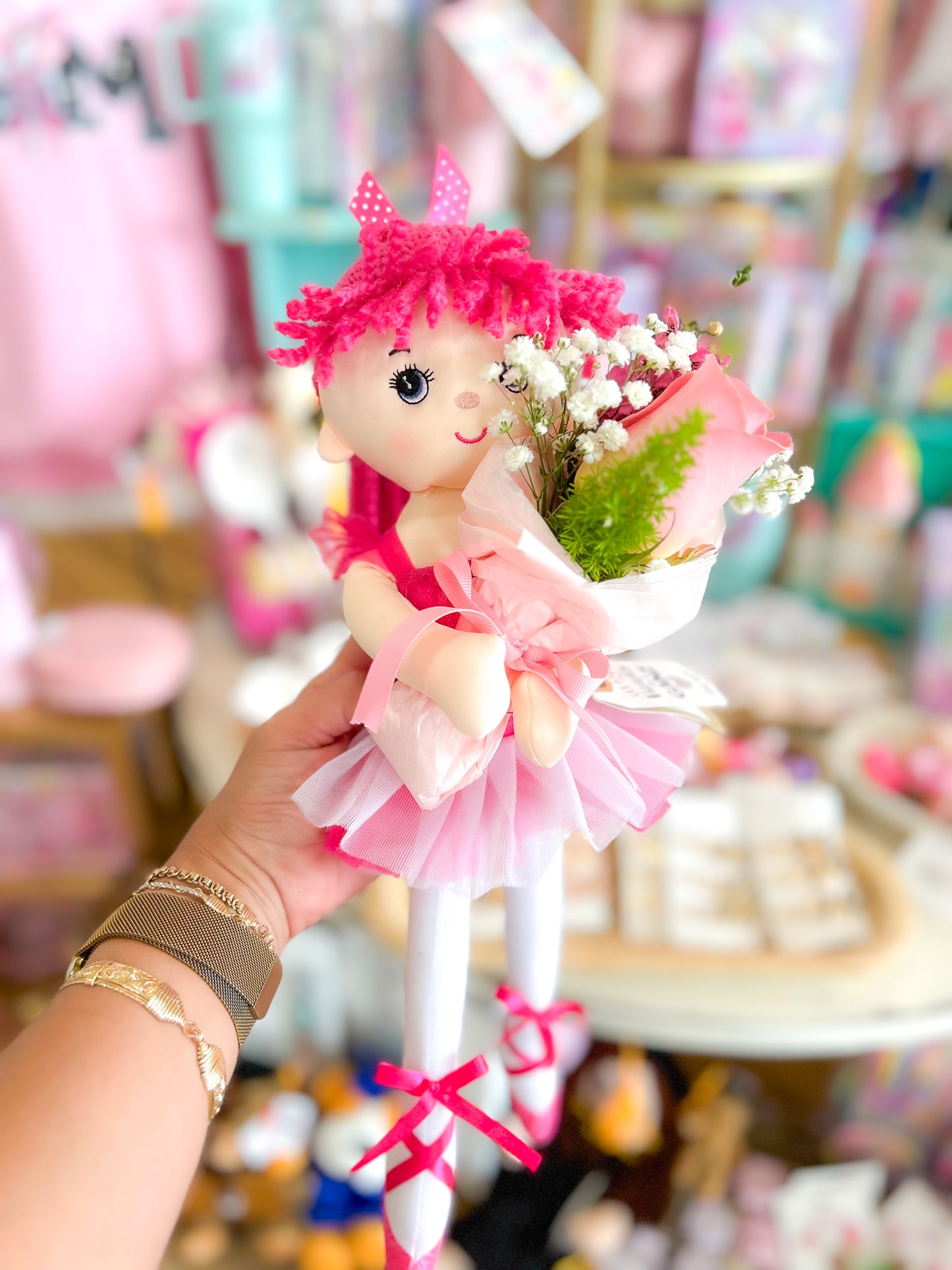 Ballerina Blooms Bouquet (Doll Sold Separately)