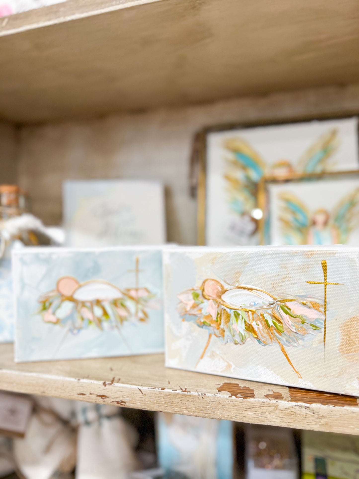Gospel News 4X6 Baby Jesus Canvas Art