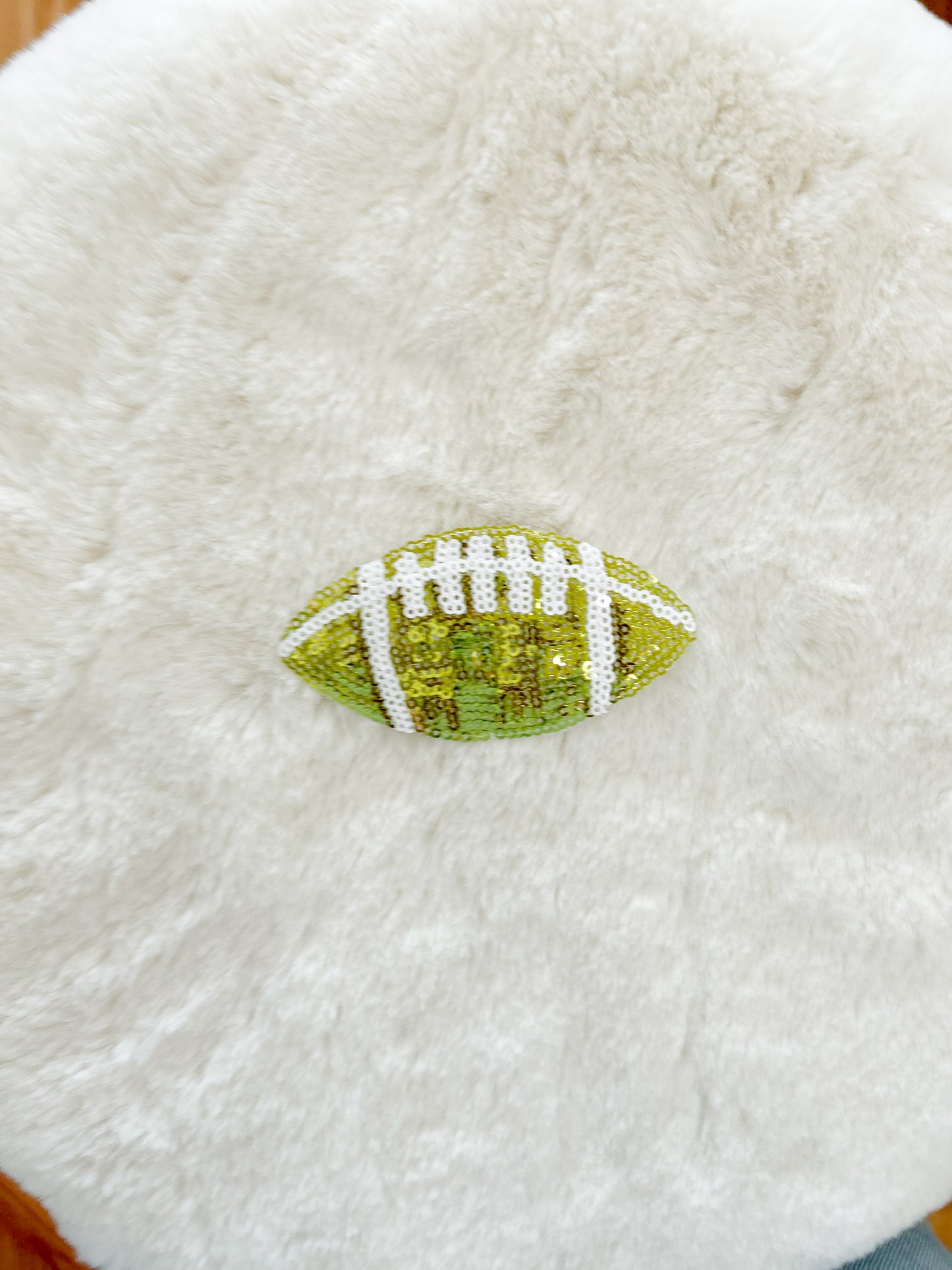 Patch- Small Sequin Colored Football