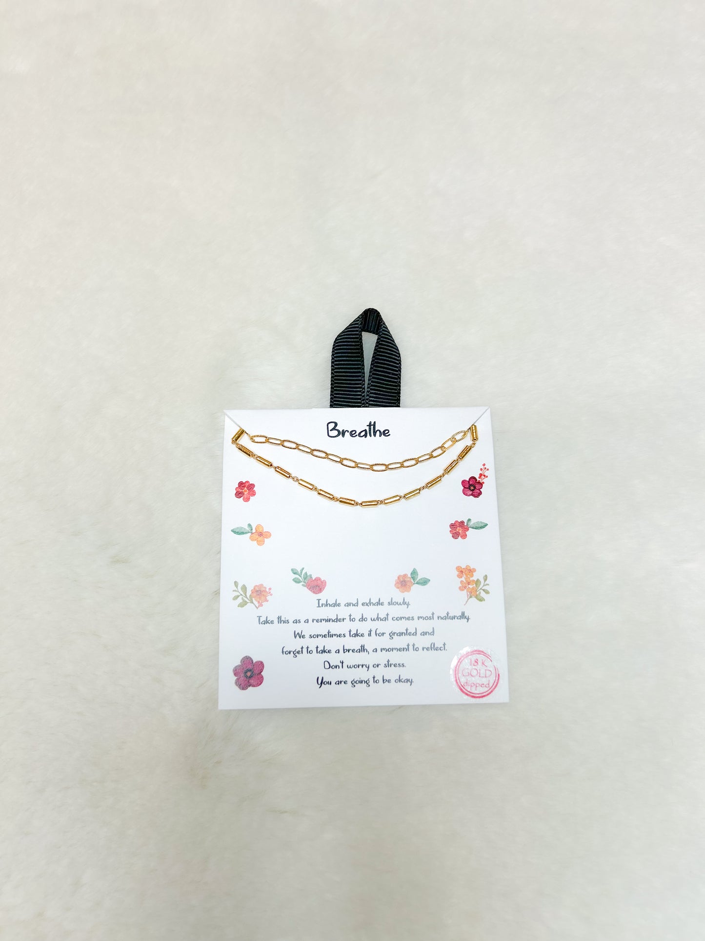 Breathe Double Chain Necklace
