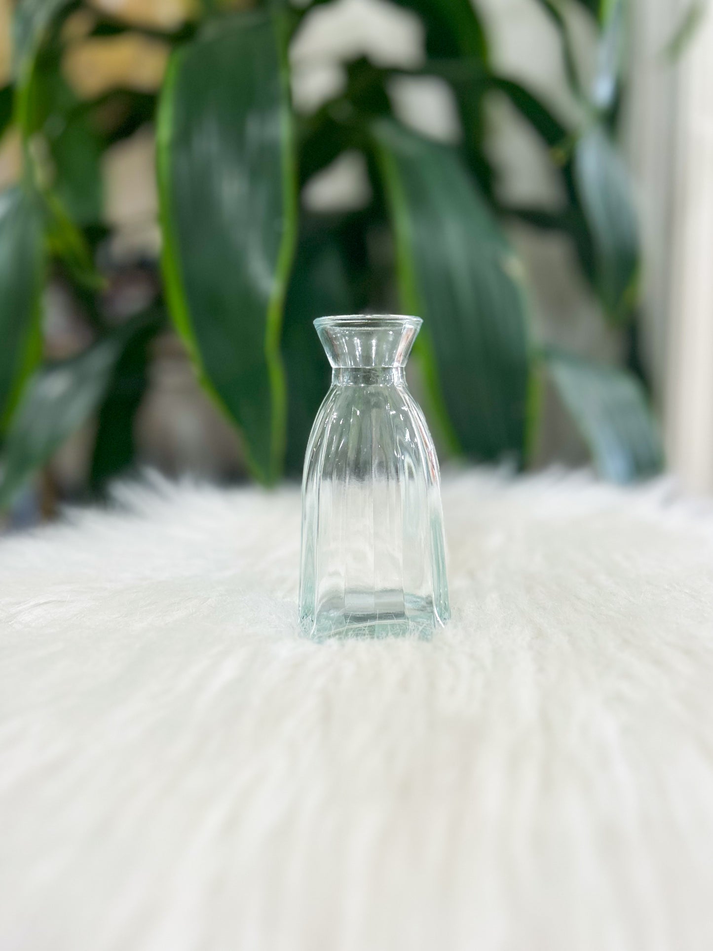 Clear Glass Bud Vase
