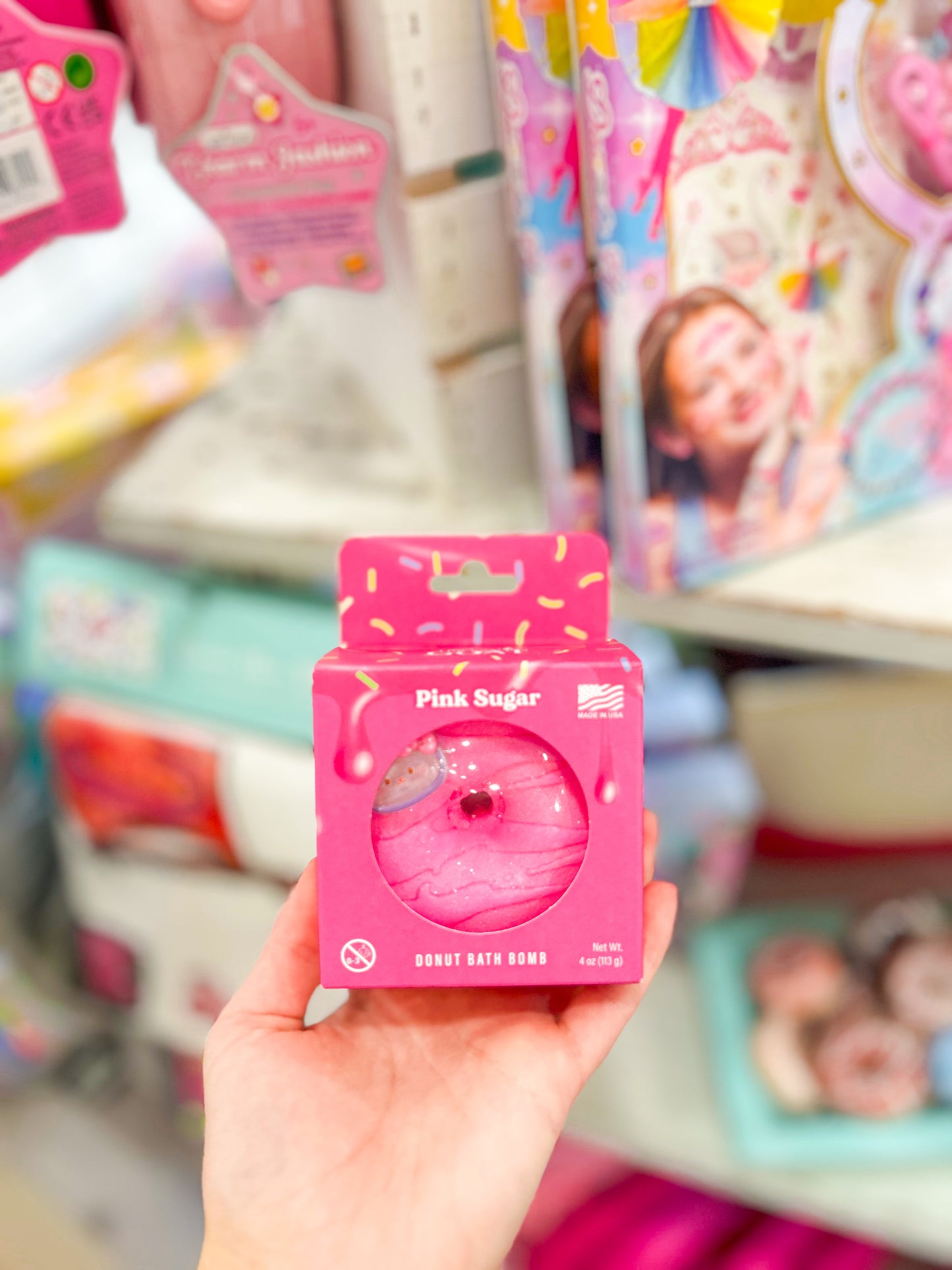Pink Sugar Donut Bath Bomb