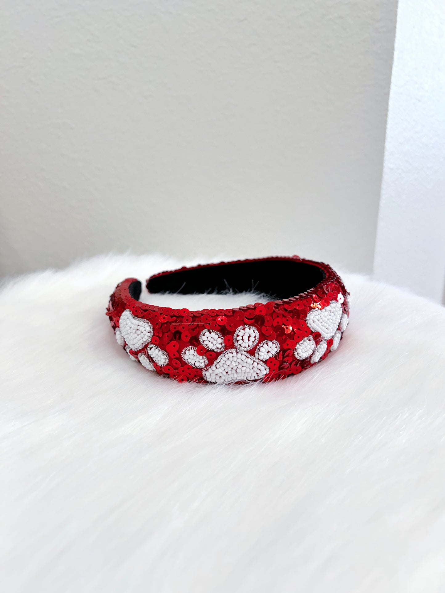Beaded Football Sequin Headbands