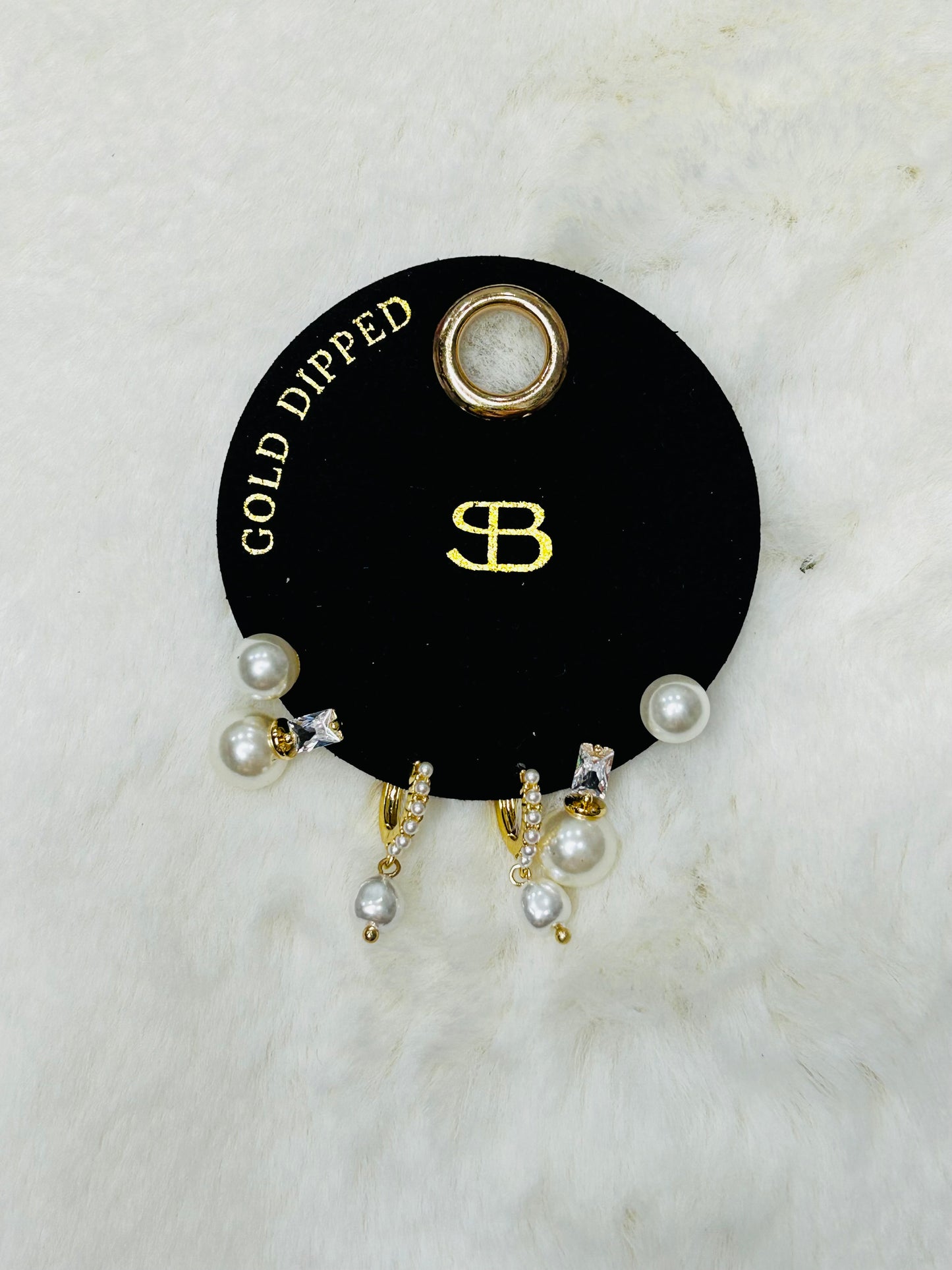 Celebrate Every Day Pearls Gold Mix Earrings Pack